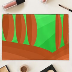 Green And Orange Landscape Cosmetic Bag (xxl) 