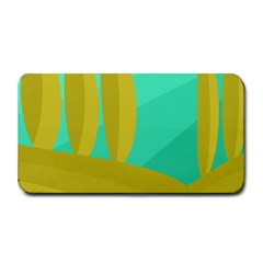 Green And Yellow Landscape Medium Bar Mats by Valentinaart