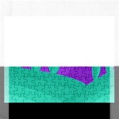 Purple And Green Landscape Rectangular Jigsaw Puzzl