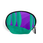 Purple and green landscape Accessory Pouches (Small)  Front