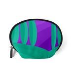 Purple and green landscape Accessory Pouches (Small)  Back