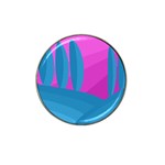 Pink and blue landscape Hat Clip Ball Marker (10 pack) Front