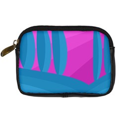 Pink And Blue Landscape Digital Camera Cases