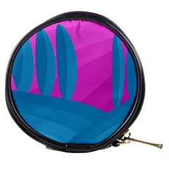 Pink And Blue Landscape Mini Makeup Bags