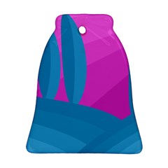 Pink And Blue Landscape Ornament (bell) 