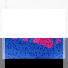 Magenta And Blue Landscape Rectangular Jigsaw Puzzl