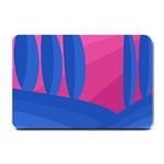 Magenta and blue landscape Small Doormat  24 x16  Door Mat