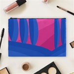 Magenta and blue landscape Cosmetic Bag (Large)  Front