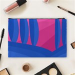 Magenta and blue landscape Cosmetic Bag (Large)  Back