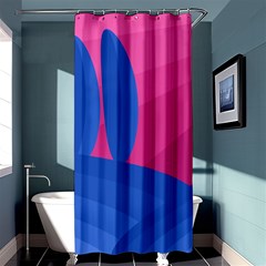 Magenta And Blue Landscape Shower Curtain 36  X 72  (stall) 