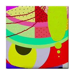 Colorful Abstraction By Moma Tile Coasters by Valentinaart