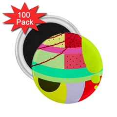 Colorful Abstraction By Moma 2 25  Magnets (100 Pack) 