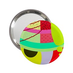 Colorful Abstraction By Moma 2 25  Handbag Mirrors