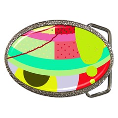 Colorful Abstraction By Moma Belt Buckles