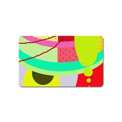 Colorful Abstraction By Moma Magnet (name Card)