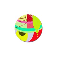 Colorful Abstraction By Moma Golf Ball Marker