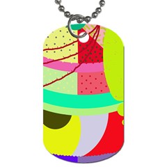 Colorful Abstraction By Moma Dog Tag (two Sides)