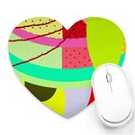 Colorful abstraction by Moma Heart Mousepads Front