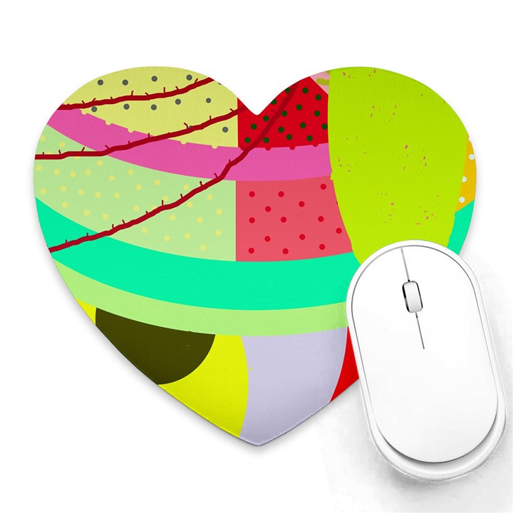 Colorful abstraction by Moma Heart Mousepads