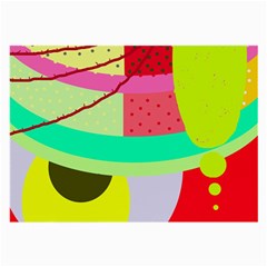 Colorful Abstraction By Moma Large Glasses Cloth by Valentinaart