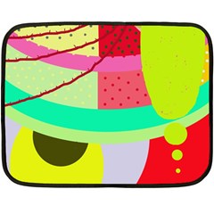 Colorful Abstraction By Moma Double Sided Fleece Blanket (mini) 