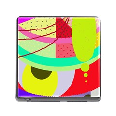 Colorful Abstraction By Moma Memory Card Reader (square)