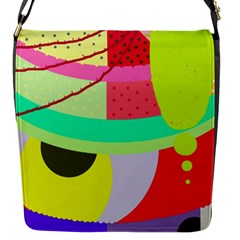 Colorful Abstraction By Moma Flap Messenger Bag (s)