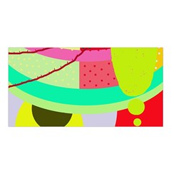 Colorful Abstraction By Moma Satin Shawl