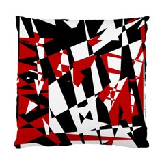 Red, Black And White Chaos Standard Cushion Case (one Side)