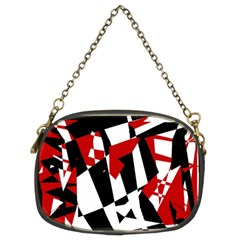 Red, Black And White Chaos Chain Purses (two Sides)  by Valentinaart