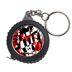 Red, Black And White Chaos Measuring Tapes