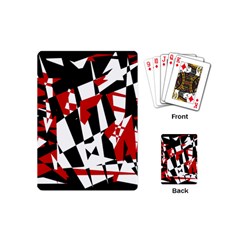 Red, Black And White Chaos Playing Cards (mini) 