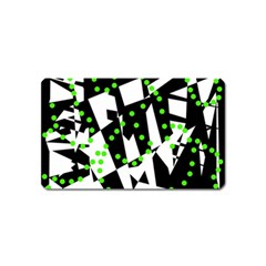 Black, White And Green Chaos Magnet (name Card)