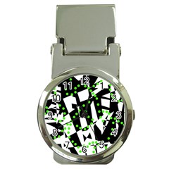 Black, White And Green Chaos Money Clip Watches