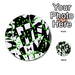 Black, White And Green Chaos Multi-purpose Cards (round) 