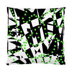 Black, White And Green Chaos Standard Cushion Case (two Sides)