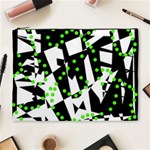 Black, white and green chaos Cosmetic Bag (XL) Front