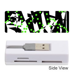 Black, White And Green Chaos Memory Card Reader (stick) 