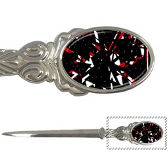 Black, Red And White Chaos Letter Openers