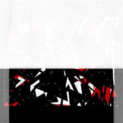 Black, Red And White Chaos Rectangular Jigsaw Puzzl