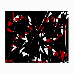 Black, Red And White Chaos Small Glasses Cloth