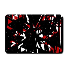 Black, Red And White Chaos Small Doormat 