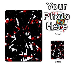 Black, Red And White Chaos Multi-purpose Cards (rectangle) 