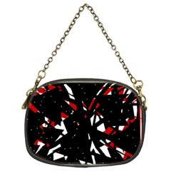 Black, Red And White Chaos Chain Purses (two Sides) 