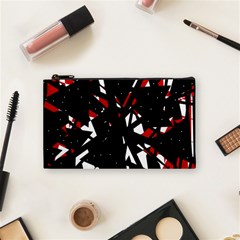 Black, Red And White Chaos Cosmetic Bag (small) 