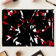 Black, Red And White Chaos Cosmetic Bag (xxxl) 