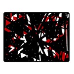 Black, red and white chaos Double Sided Fleece Blanket (Small)  45 x34  Blanket Back