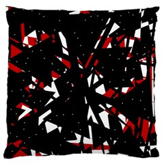 Black, Red And White Chaos Standard Flano Cushion Case (one Side)