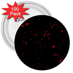 Black And Red 3  Buttons (100 Pack) 