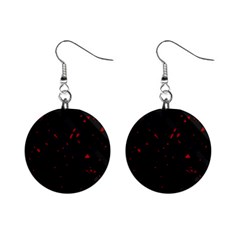 Black And Red Mini Button Earrings by Valentinaart